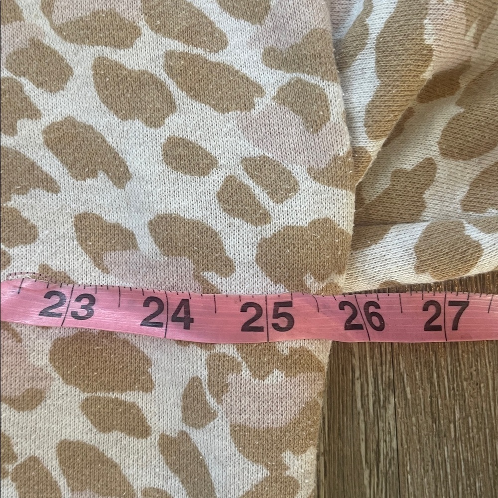 AERIE | LEOPARD PRINT CREWNECK SWEATER oversized size large animal print - Picture 5 of 9